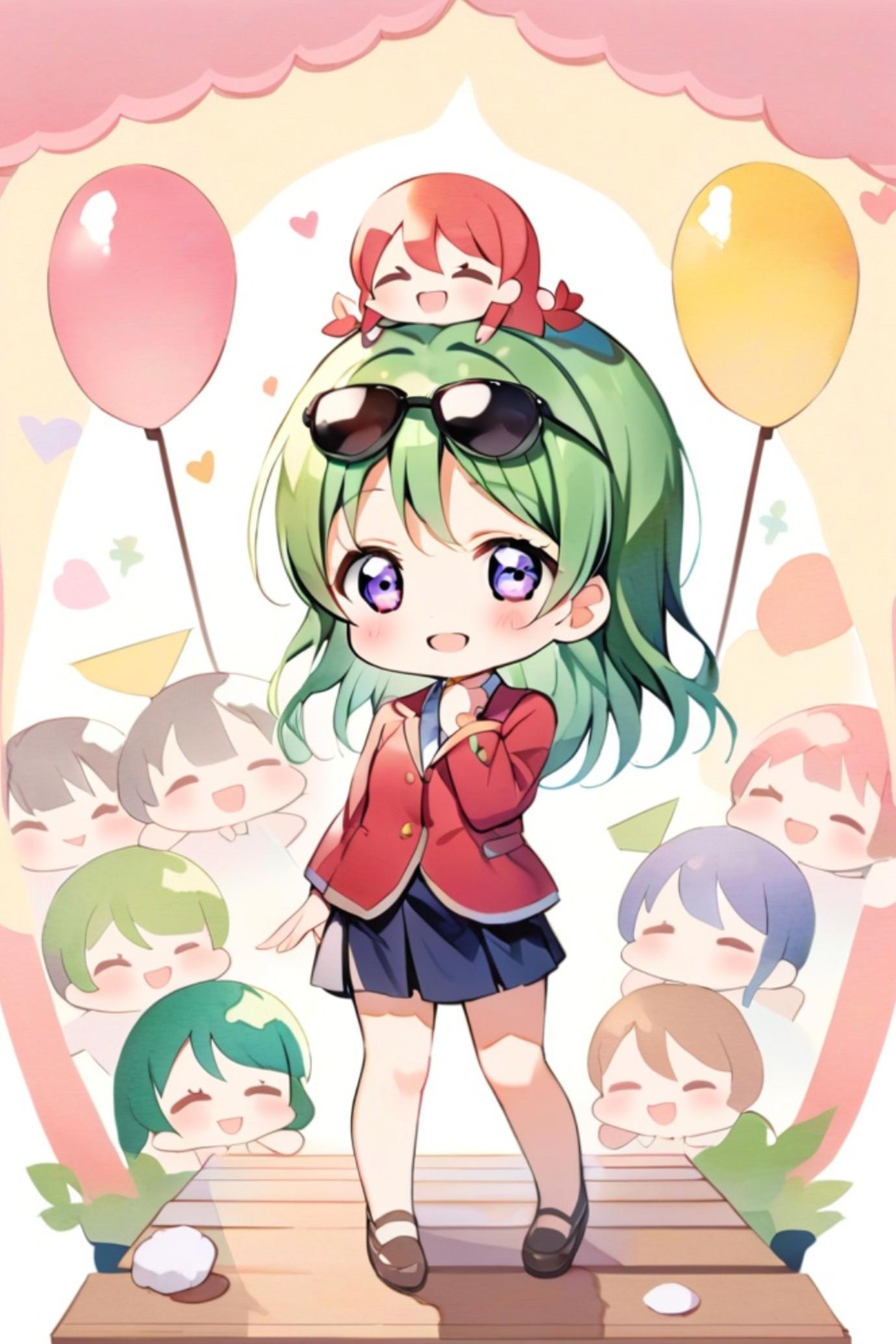 文化祭と🕶️と緑髪ちゃん
