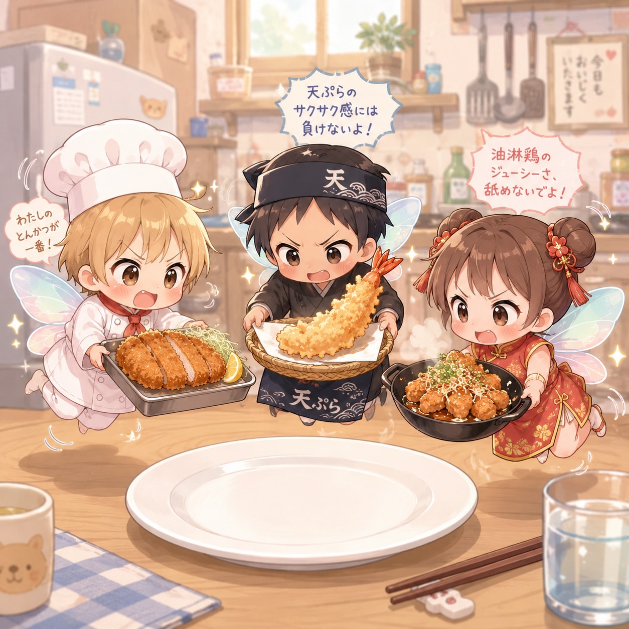 揚げ物の妖精たちによる饗宴