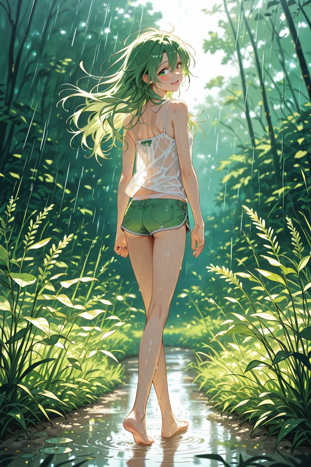 雨と少女
