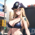 金髪おっぱい婦警さん 2枚目