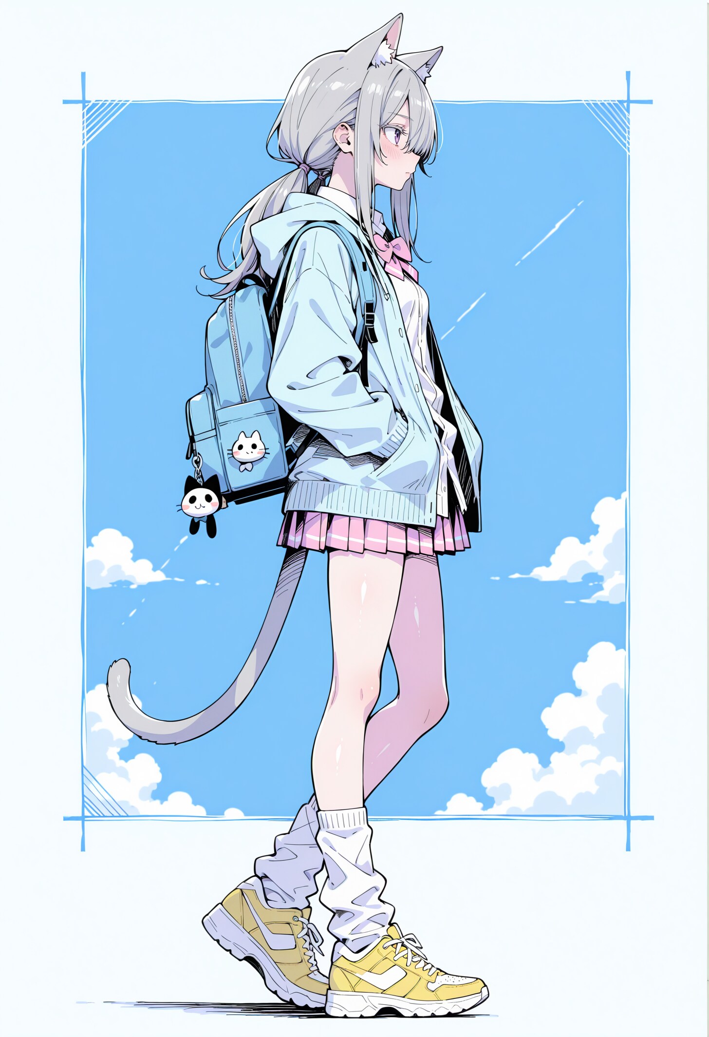 猫耳と青空 | の人気AIイラスト・グラビア