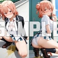 【作品告知】おしっこお漏らしチャレンジ【俺ガ〇ル スクールライフ編】DL販売中 5枚目