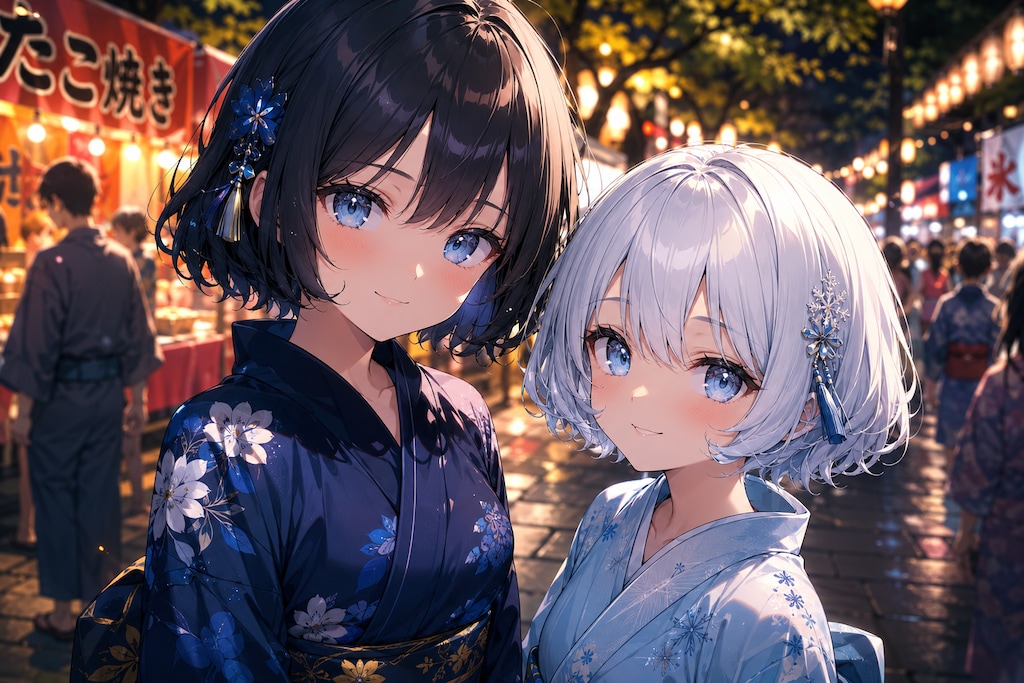 星影姉妹の夏祭り