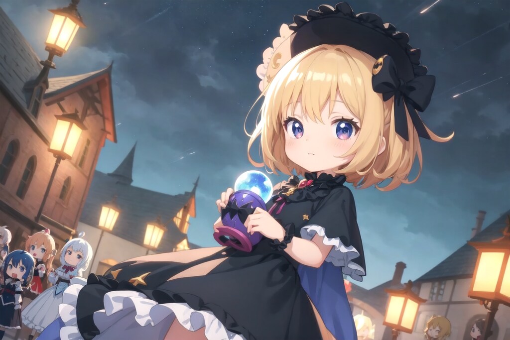 夜空に輝く宝珠