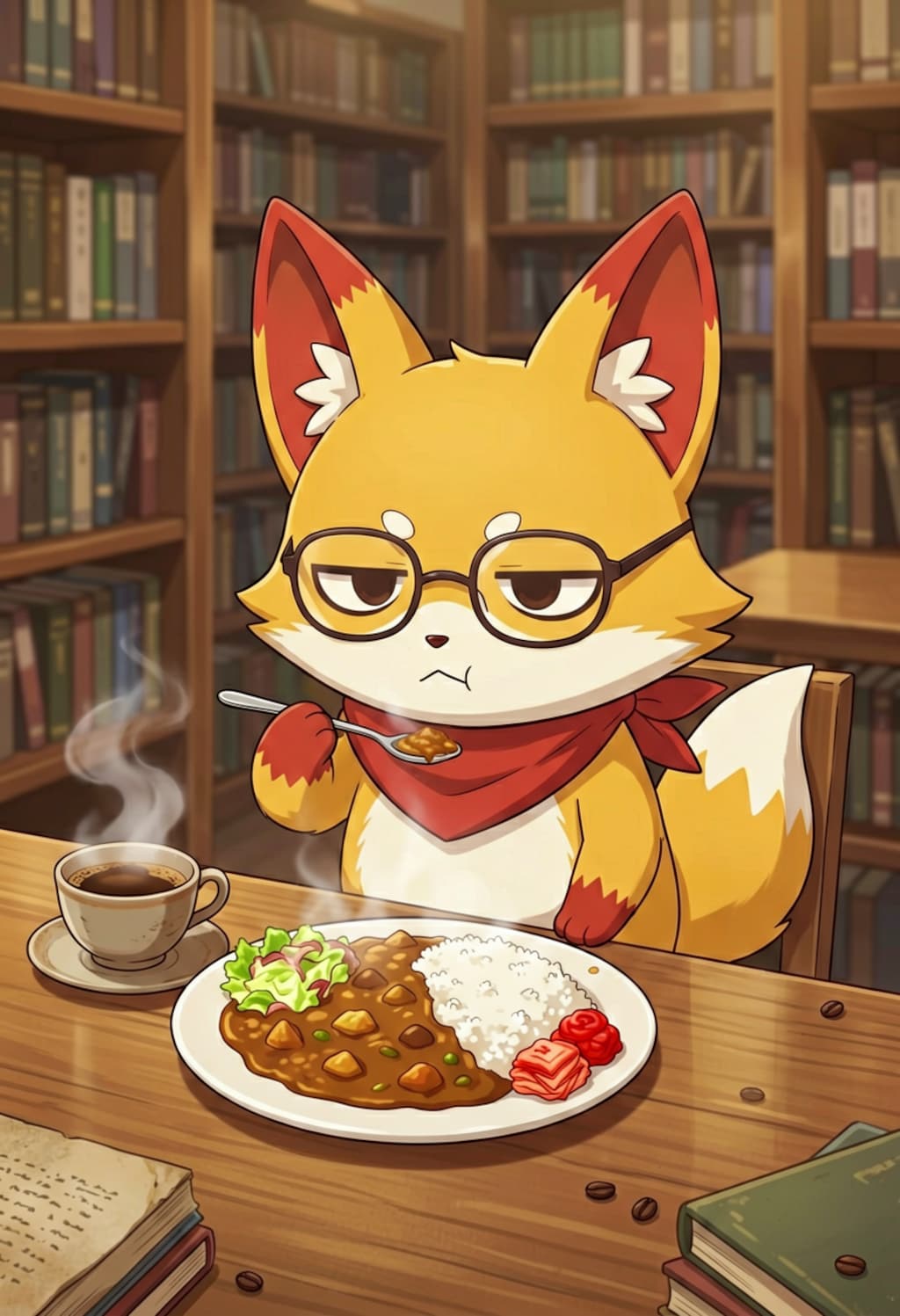 図書館のカレー