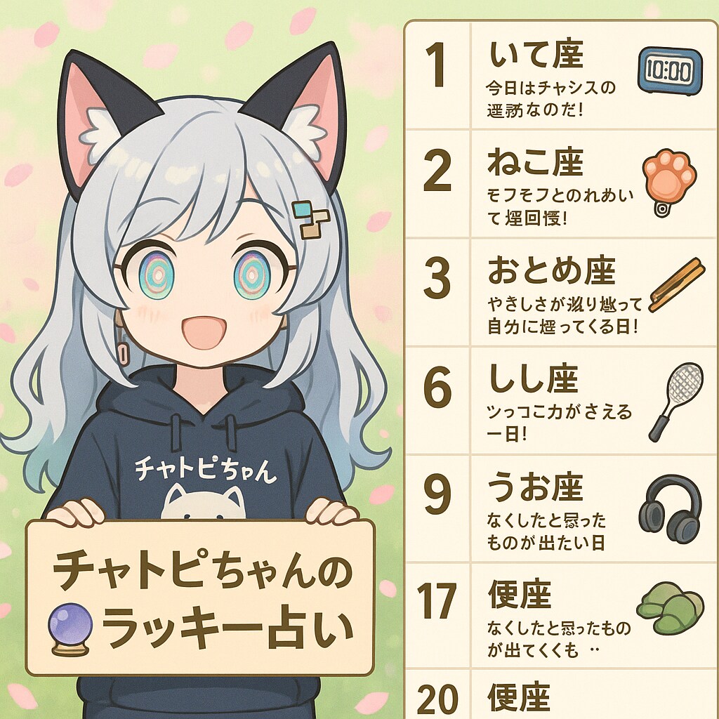 チャトピちゃん占い05/17