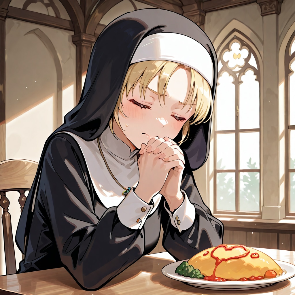 修道女「これは食事という神聖な儀式、誰にも邪魔されず食事への感謝を捧げる行為なのです･･･（じゅるり）」