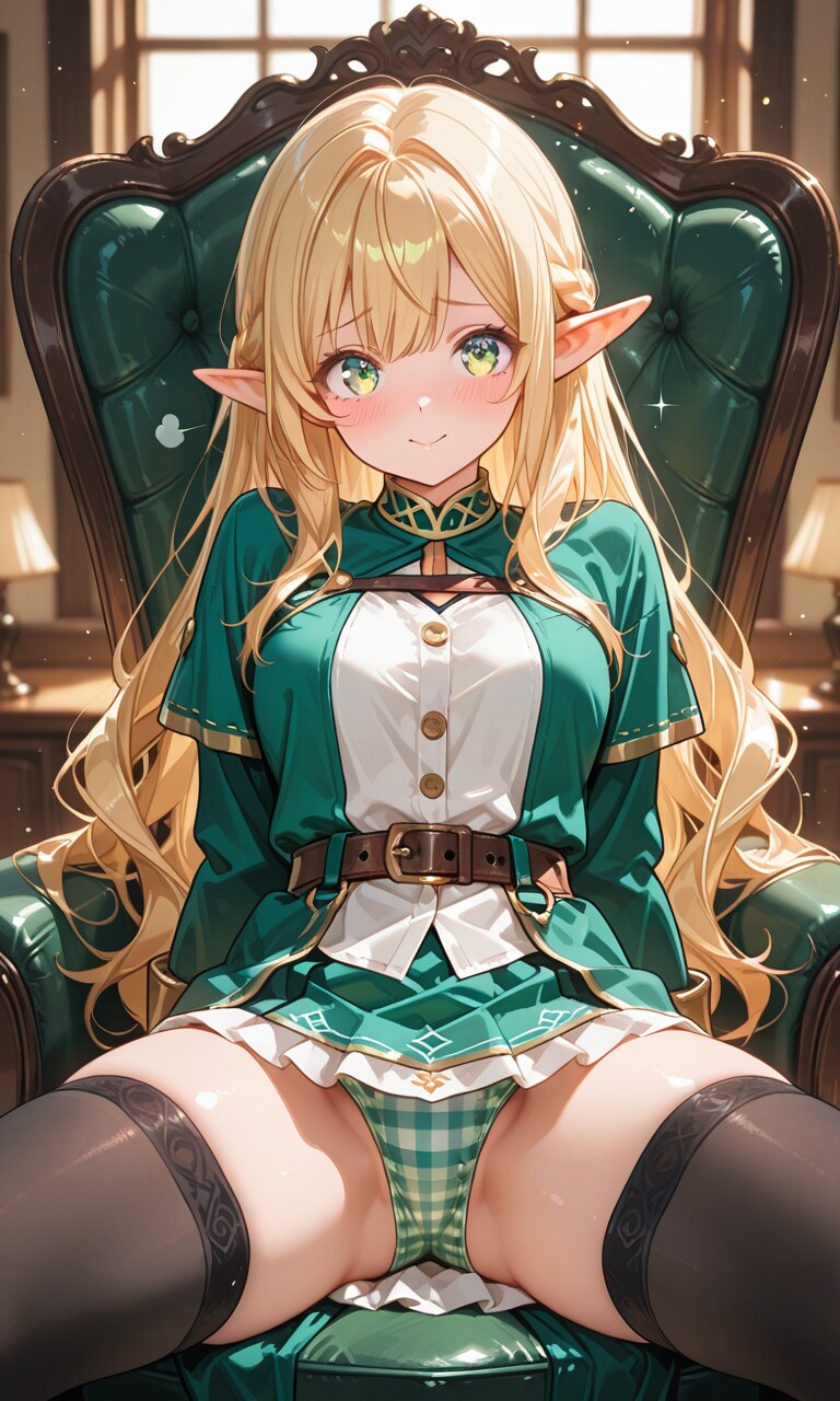 パンツを見せてくれるエルフさん