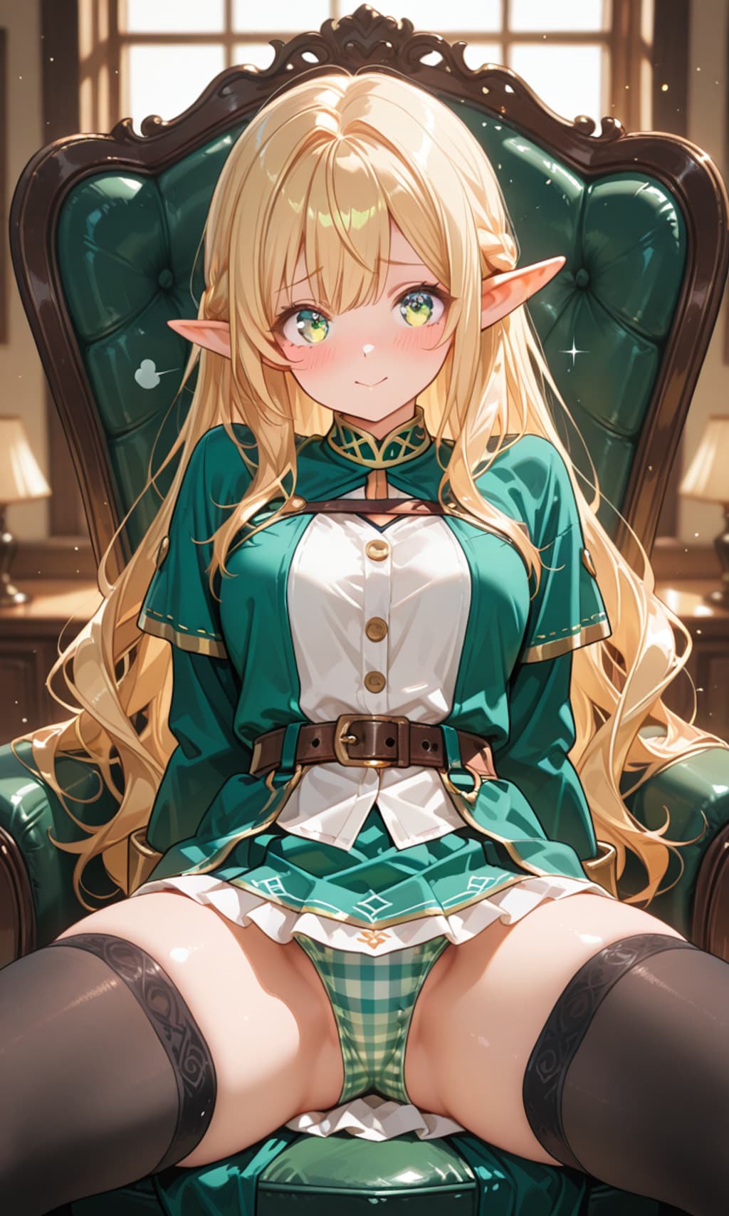パンツを見せてくれるエルフさん