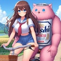 2人乗りしてるビール缶と小さな女の子 8枚目