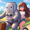 2人乗りしてるビール缶と小さな女の子 3枚目