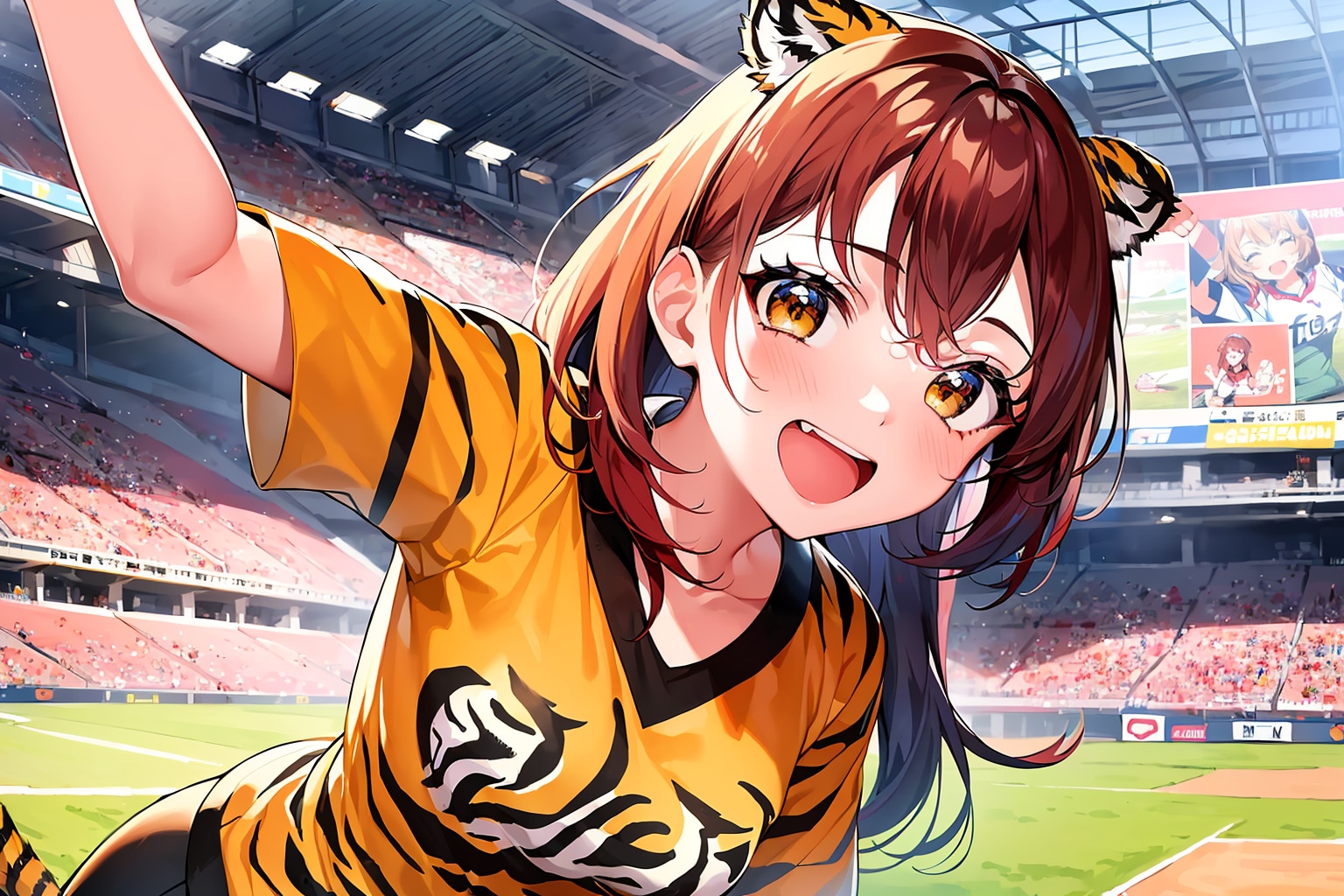 阪神タイガースファンの女の子