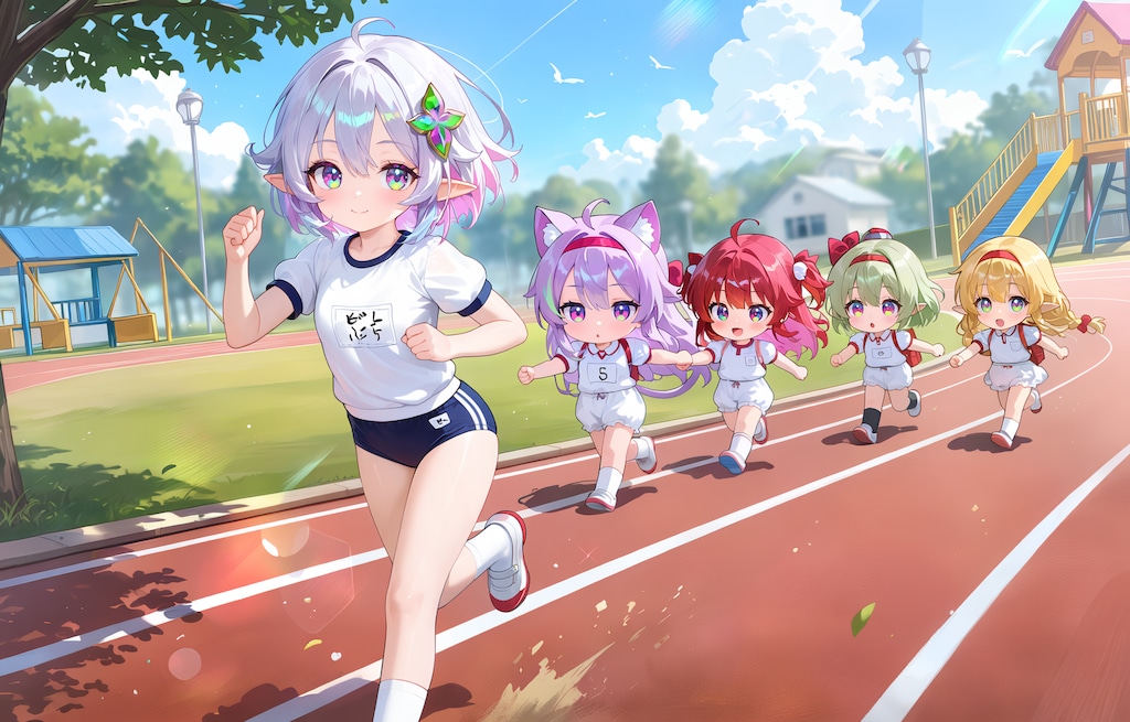 ちび女学生のクラブ活動（陸上部）（84/100）