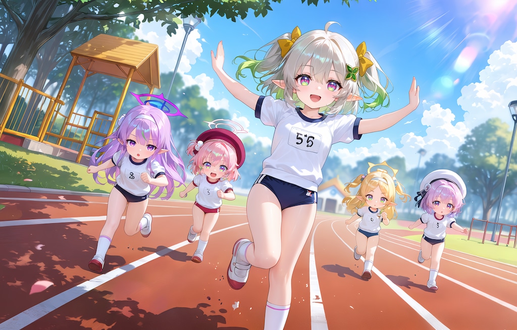 ちび女学生のクラブ活動（陸上部）（84/100）