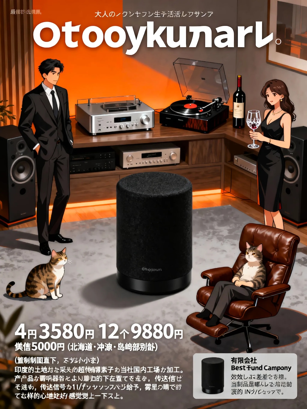 置くだけで高音質!