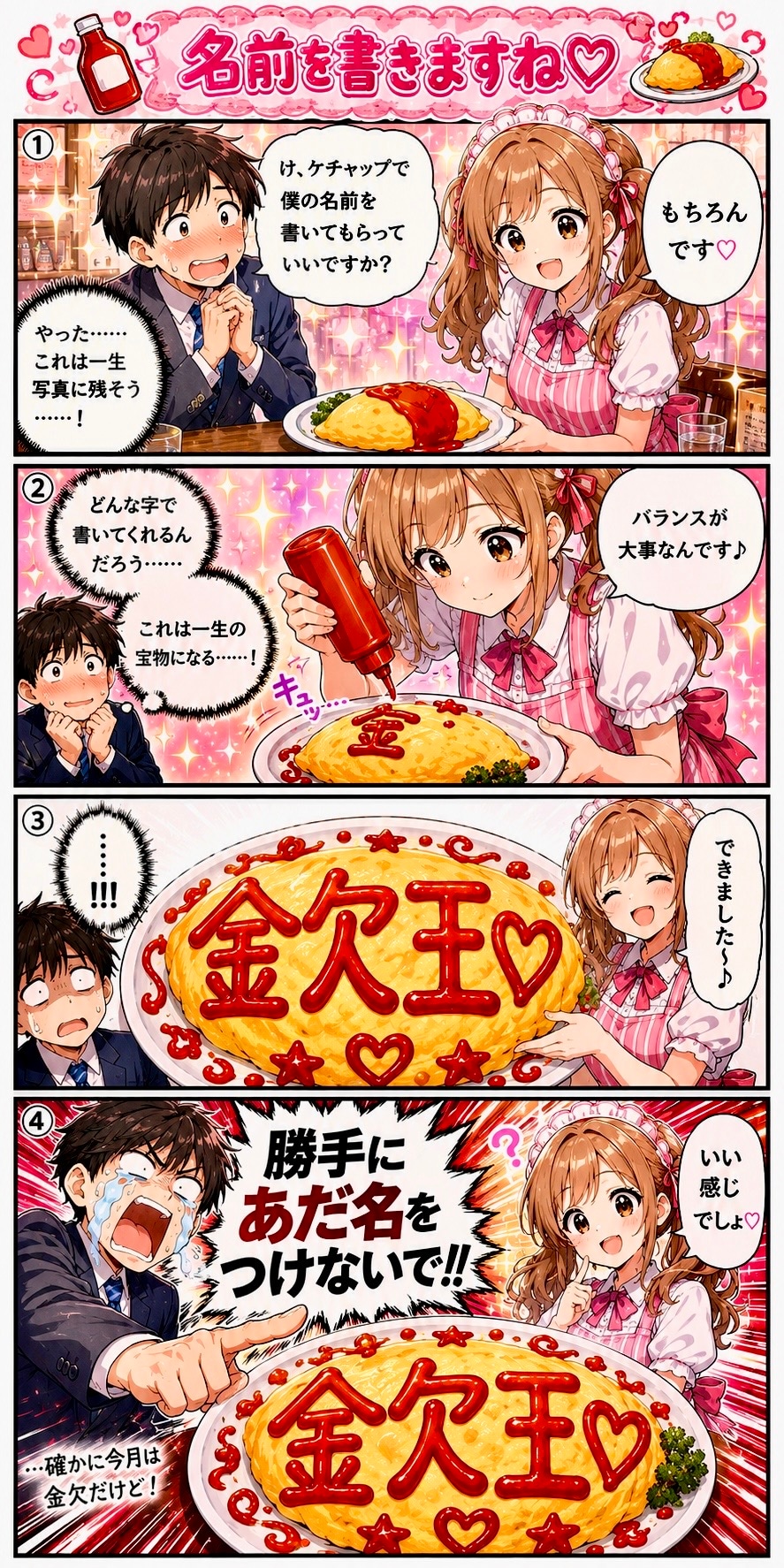 オムライスに名前