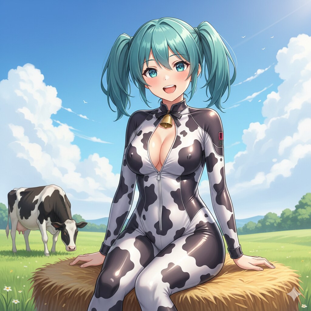 牛柄ミクさん🐮