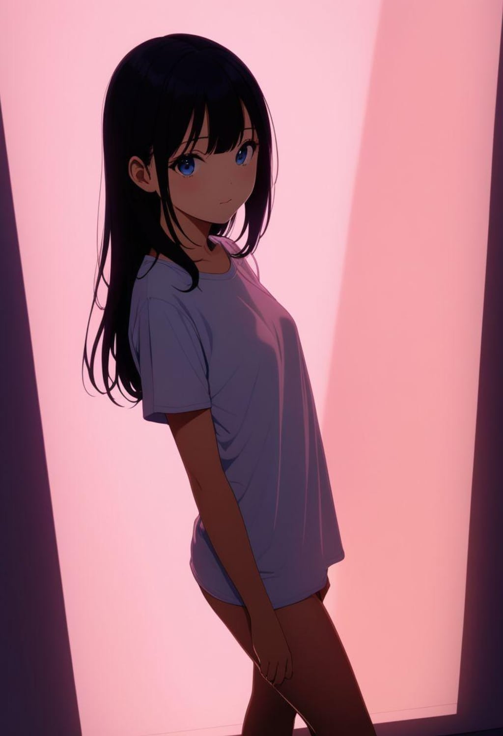 ポートレート(光と影)(Tシャツ)(67)