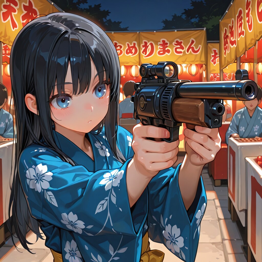 夏祭り射的…？ | の人気AIイラスト・グラビア