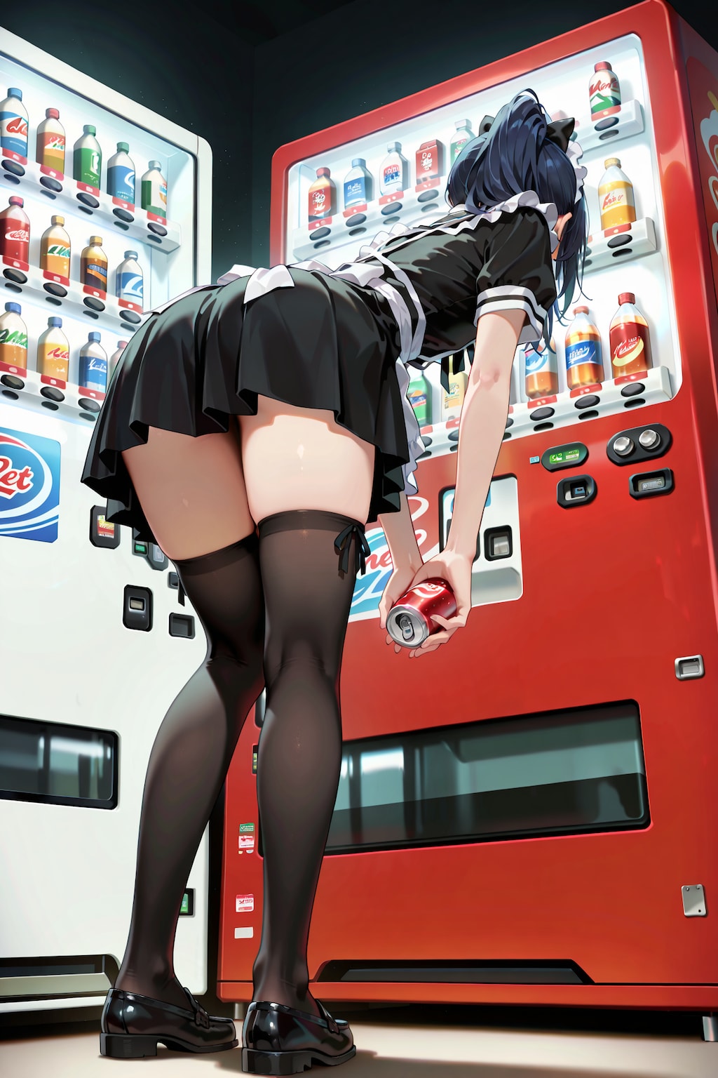 自販機と絶対領域の良い関係 Y703