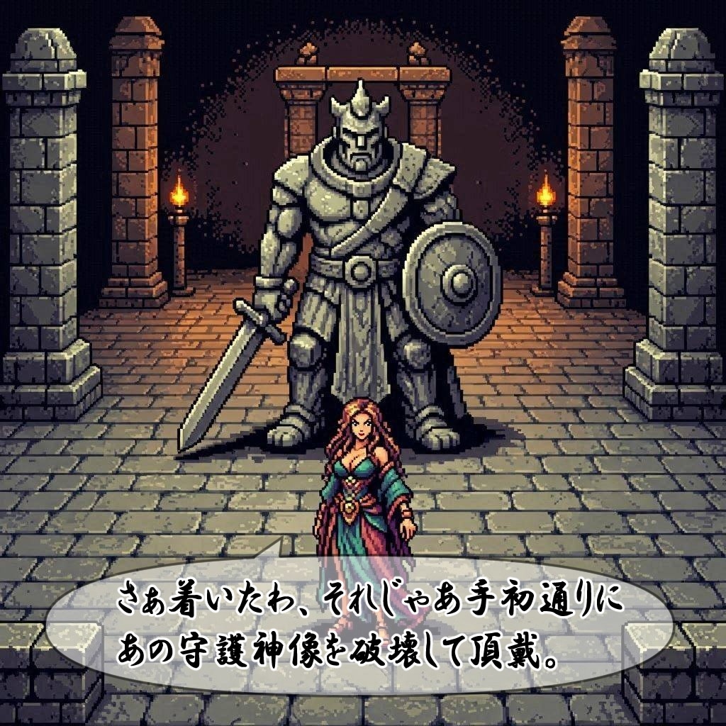 守護神像を倒せ!