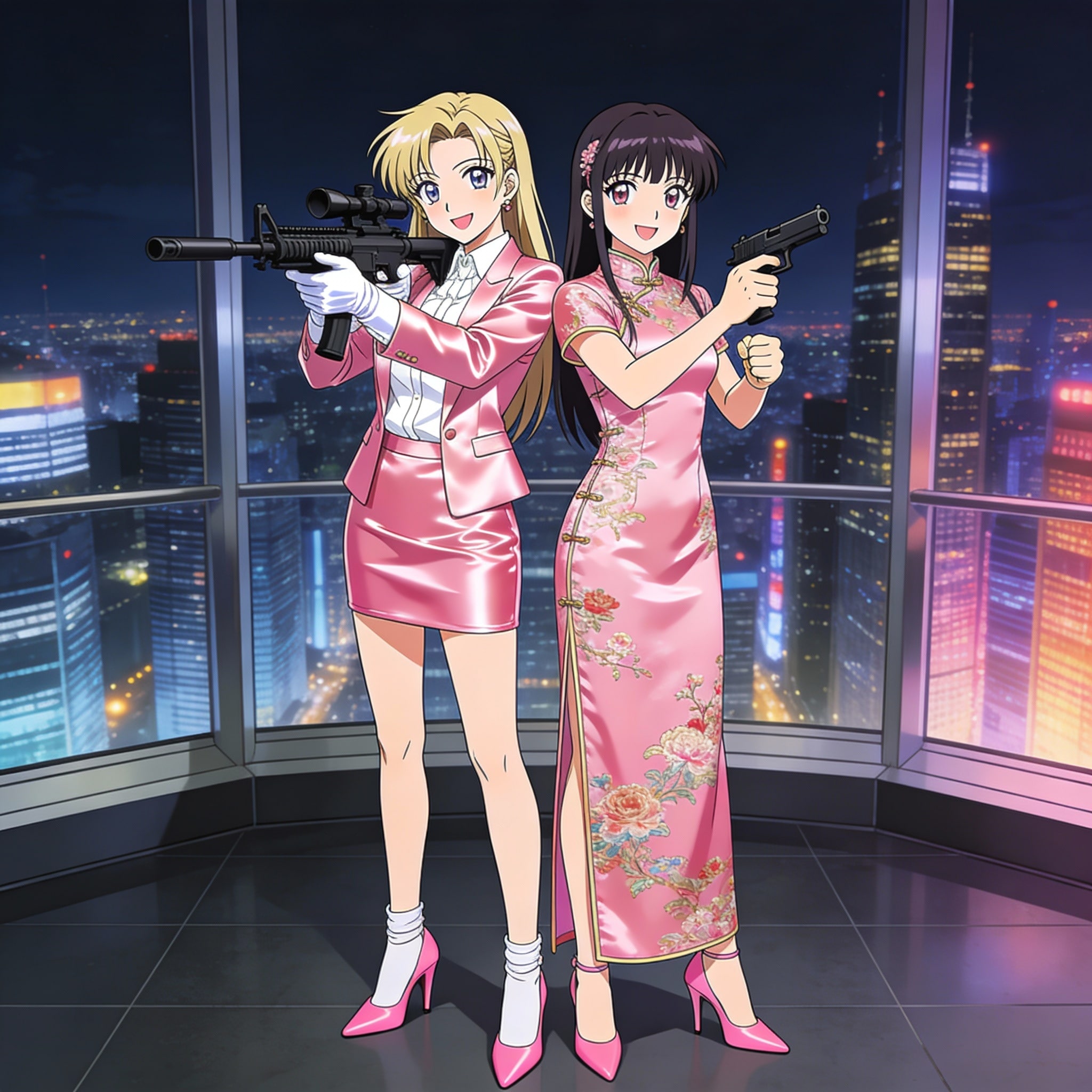 仲良し艶々女性エージェントコンビ