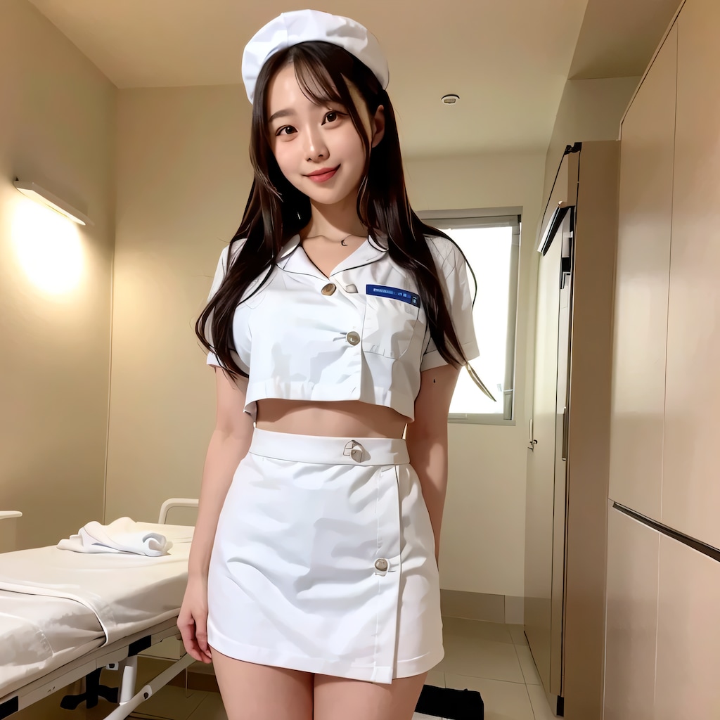 黒髪ロングで白衣の美女１４１