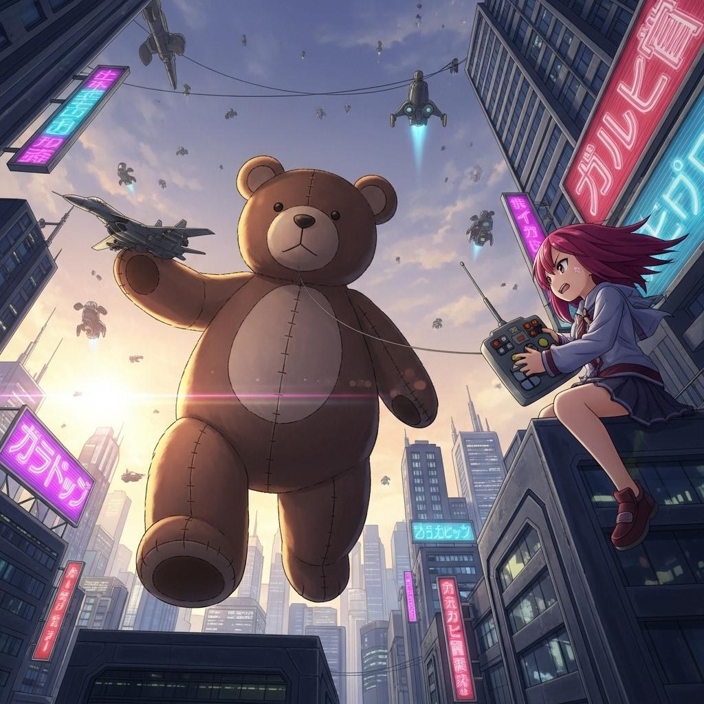 ビルの街にガオ～