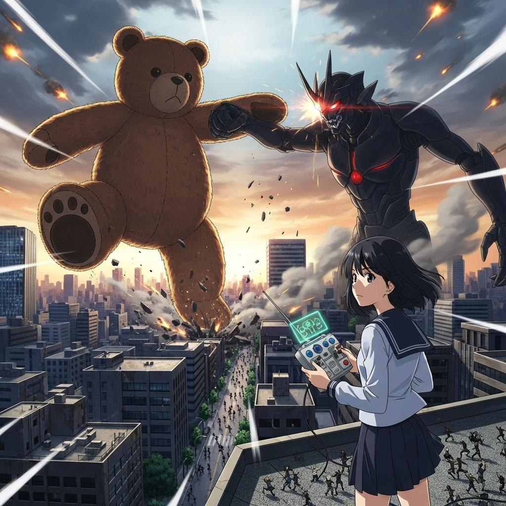 ビルの街にガオ～