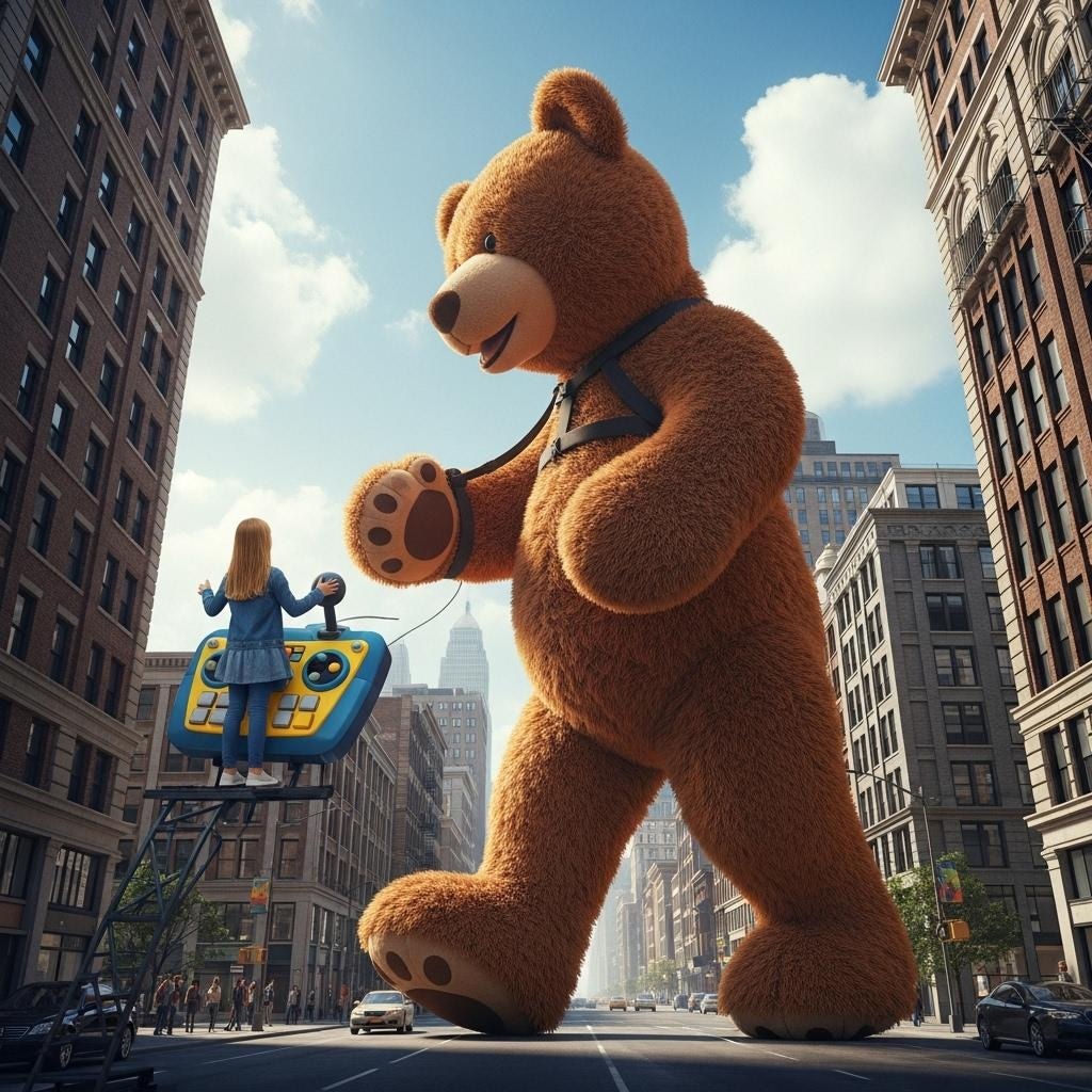 ビルの街にガオ～