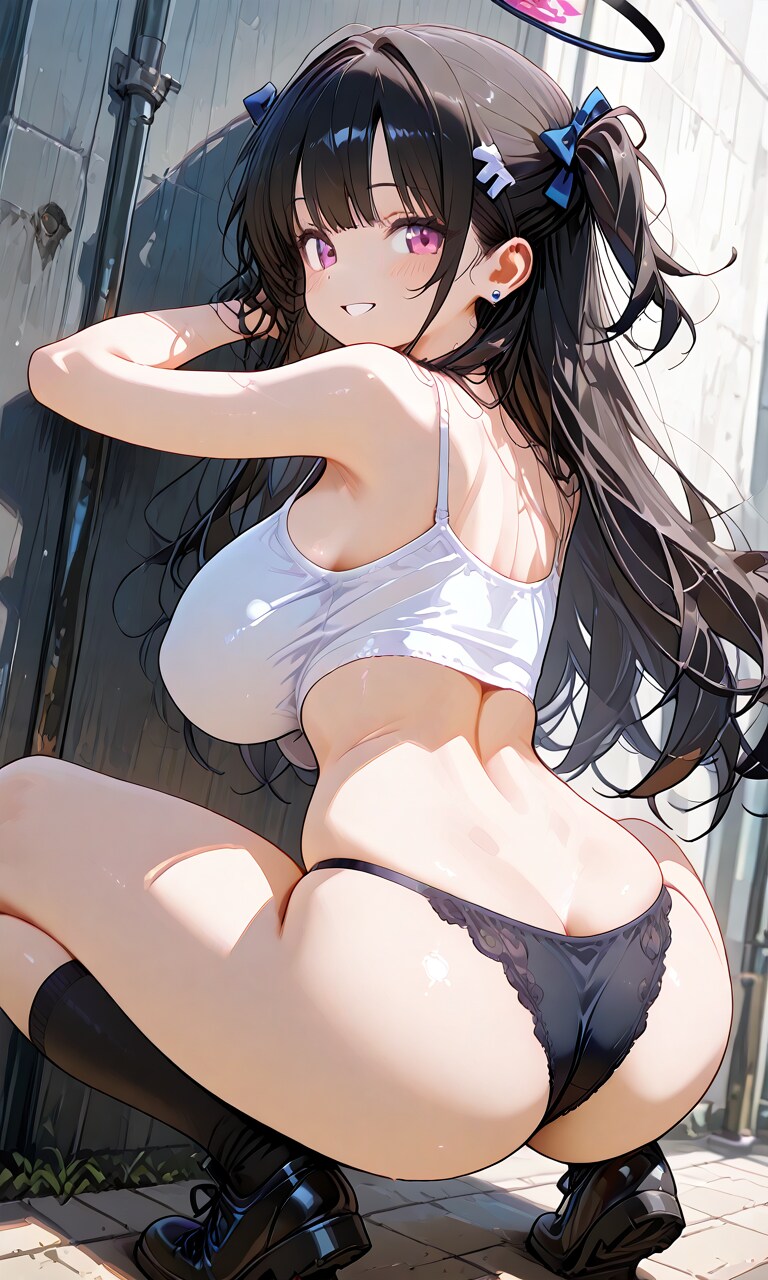 少女とお尻