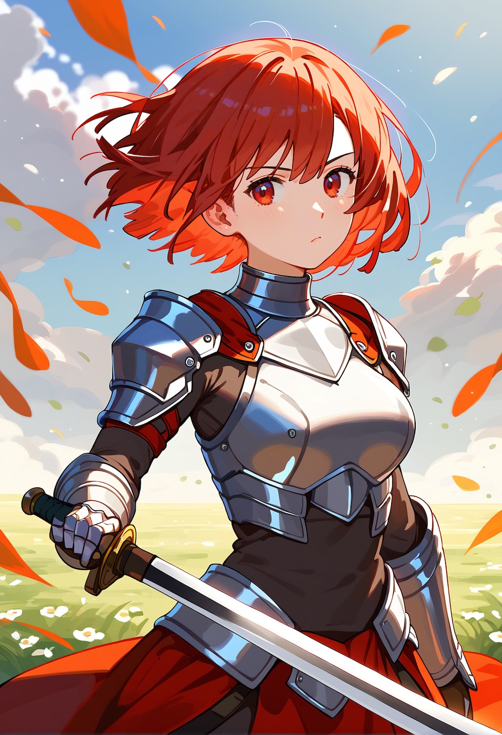 （5枚）赤髪の騎士（T-ponynai3）