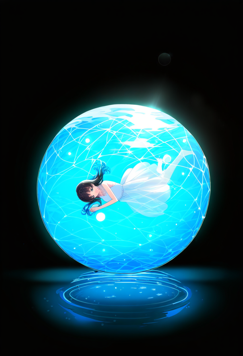 水球の中の少女