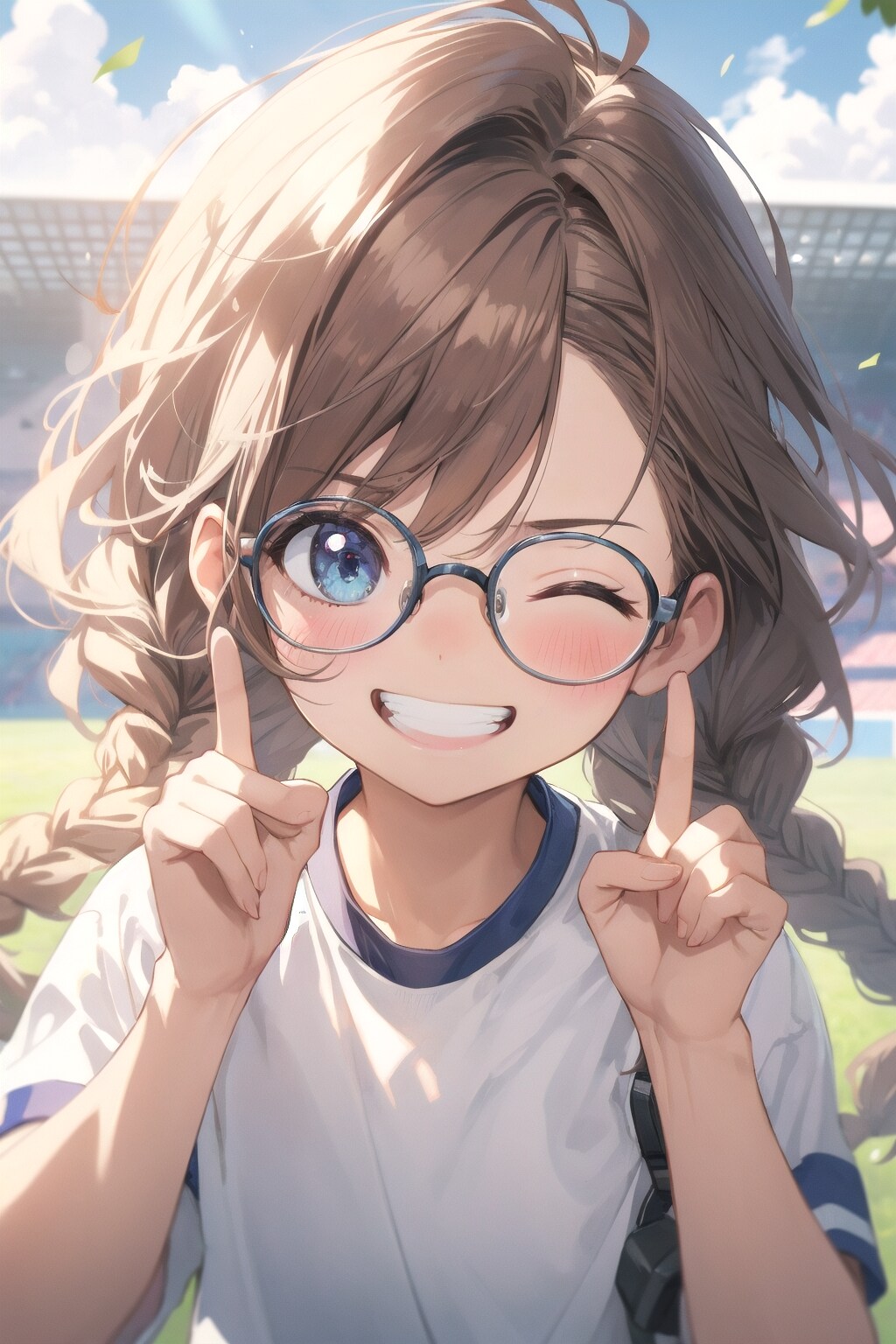 眼鏡三つ編み企画・２日目だぜ