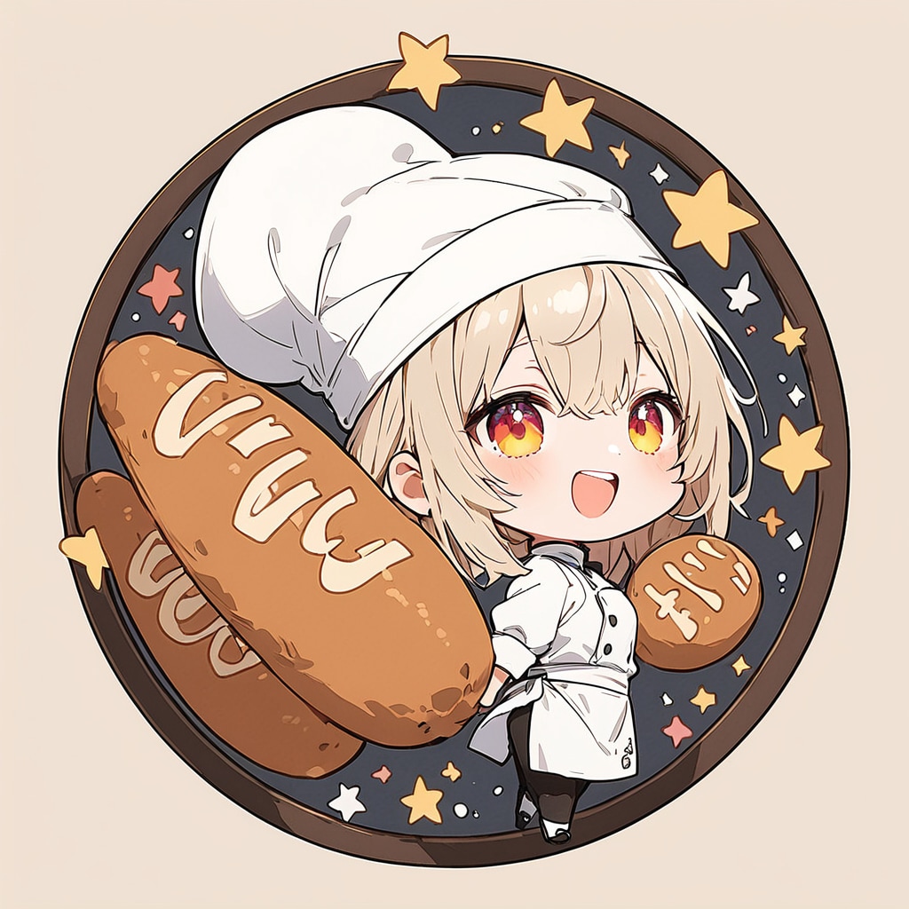 パン屋さんのマスコットキャラ