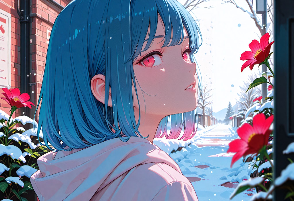 初雪が落ちる前に、きみを見つけた