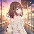 おめかしした心実を後ろから(ちちぷい版) 2枚目