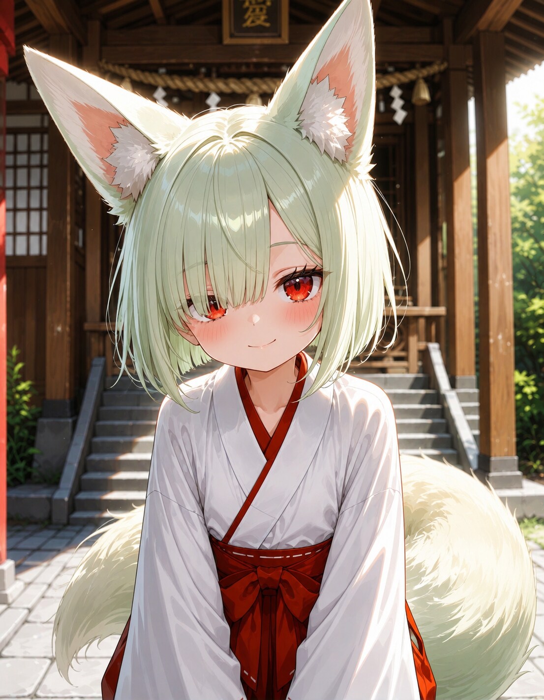 緑の狐耳少女、その正体とは！？