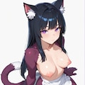 裸エプロンってこういうのかにゃ？ ネロ 2枚目
