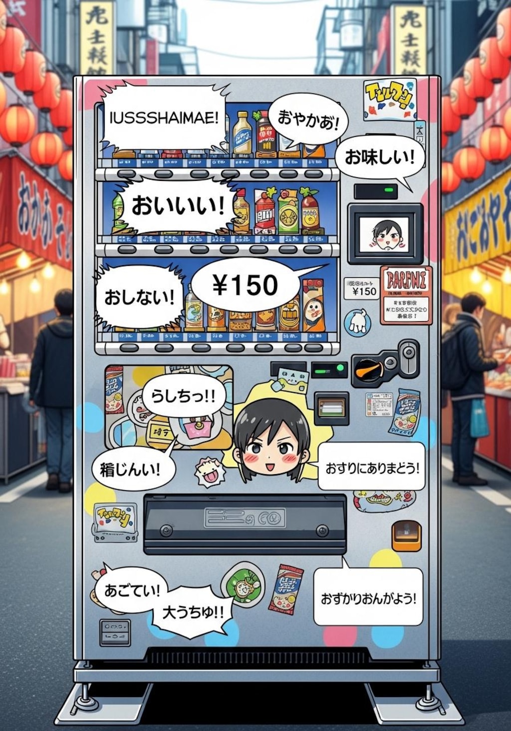 今日は自販機に喋ってもらったー