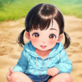 砂場で遊ぶ少女を観察【JSパンチラ】 3枚目
