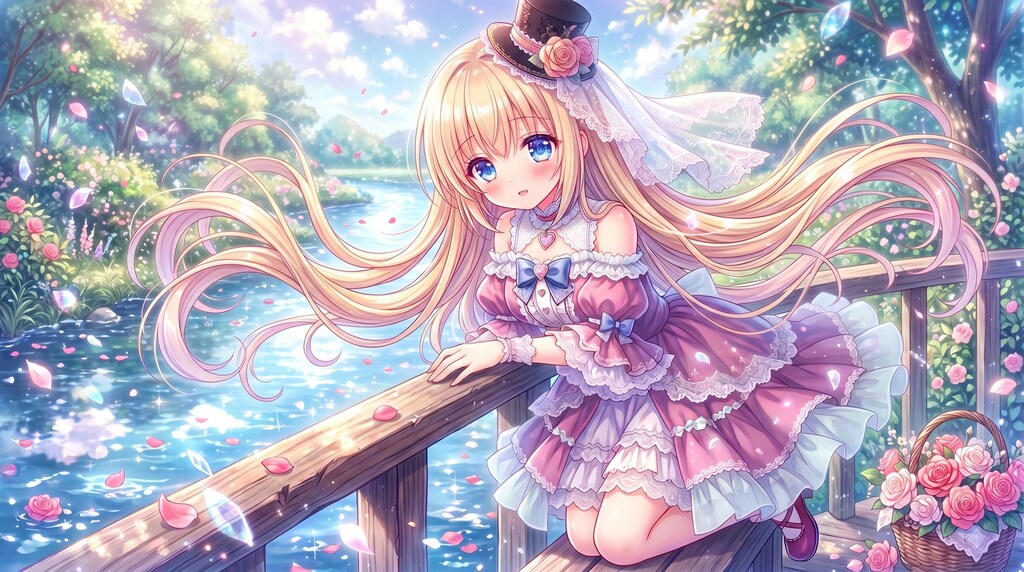 薔薇の河畔に咲く微笑