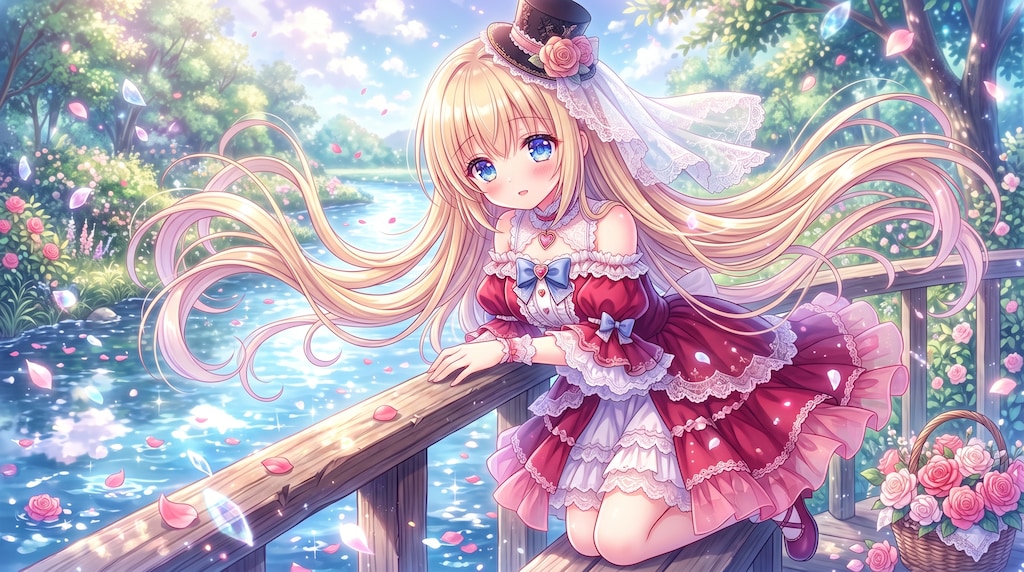 薔薇の河畔に咲く微笑