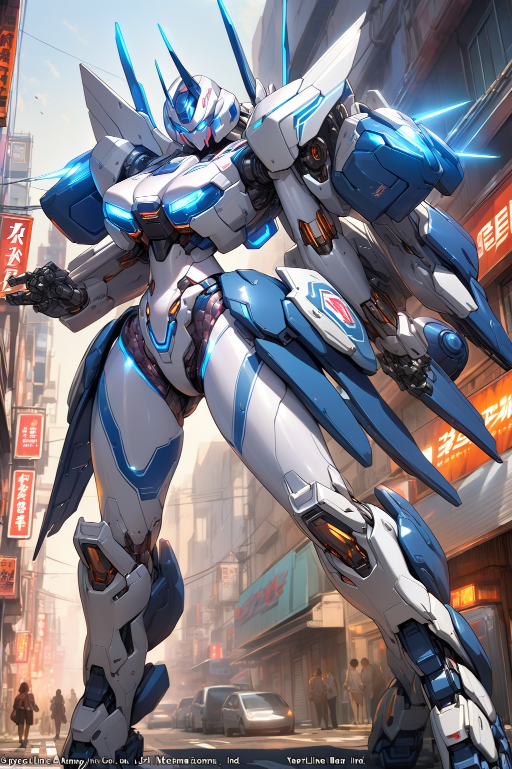 市街地とロボット | の人気AIイラスト・グラビア