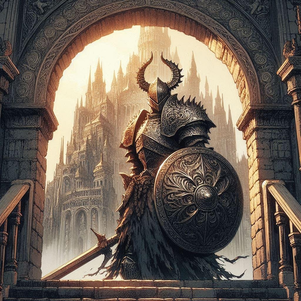 待ち受ける騎士