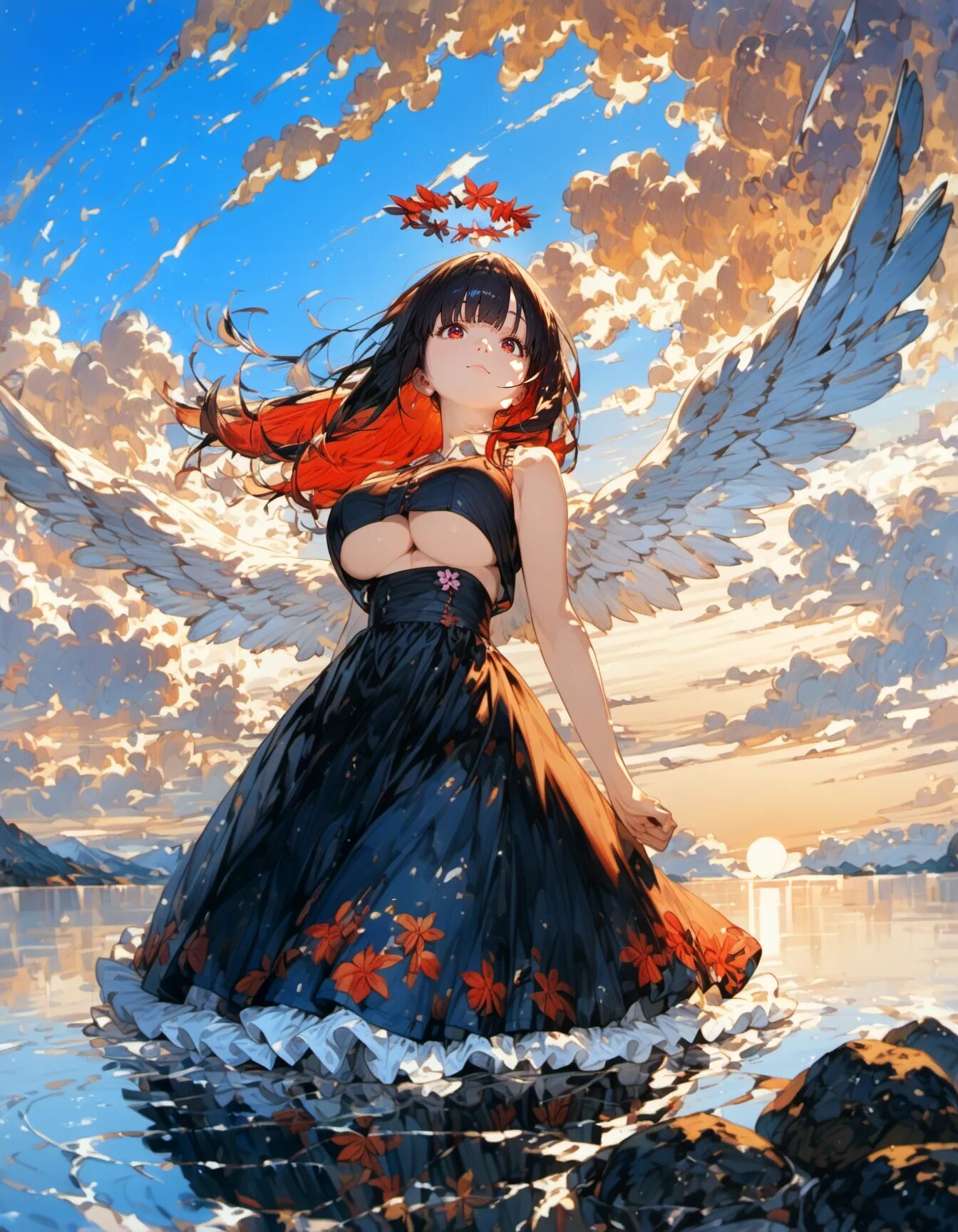 The Angel of Scarlet Petals