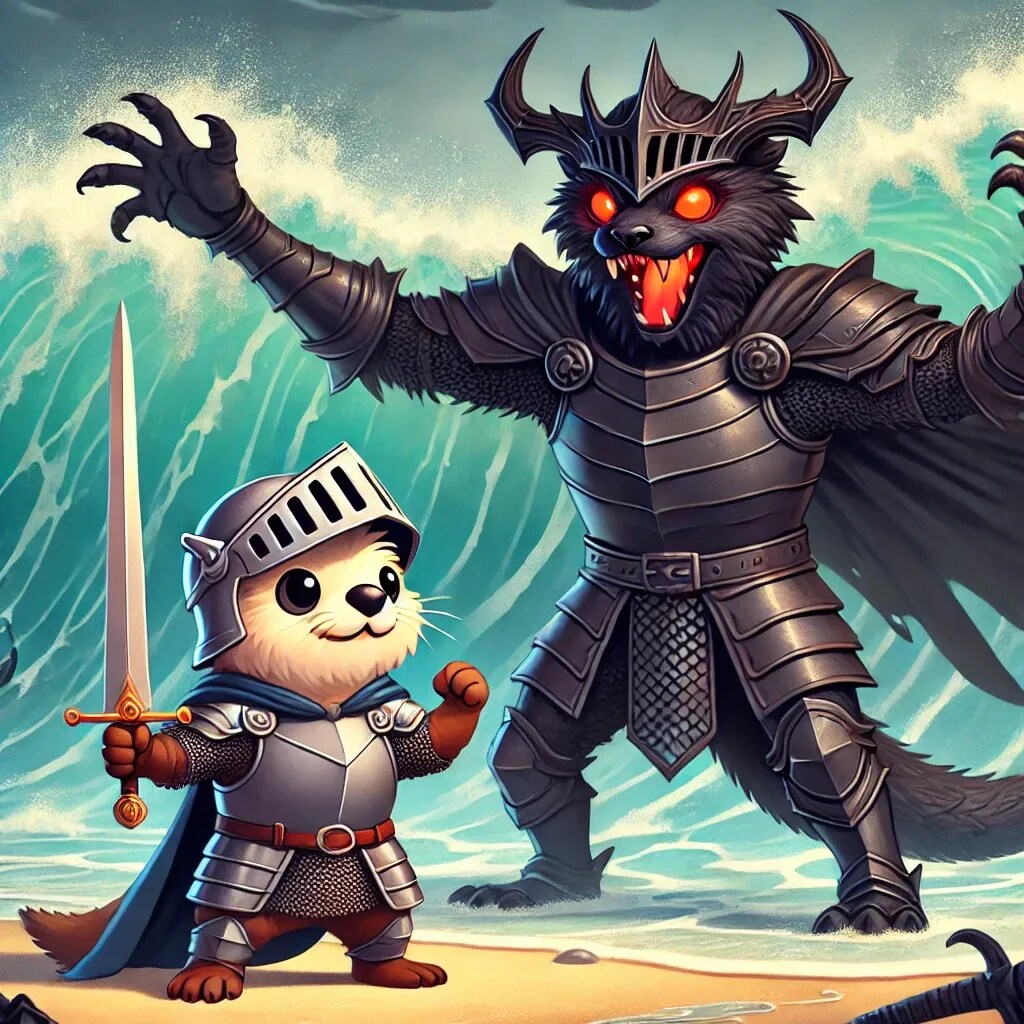 勇者ラッコVS魔王ラッコ