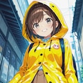 雨合羽の女の子　その２ 2枚目
