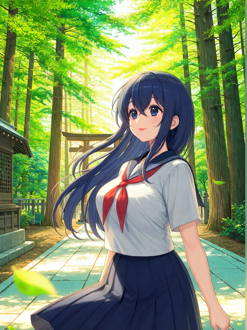 放課後、蝉時雨の森に誘われる。