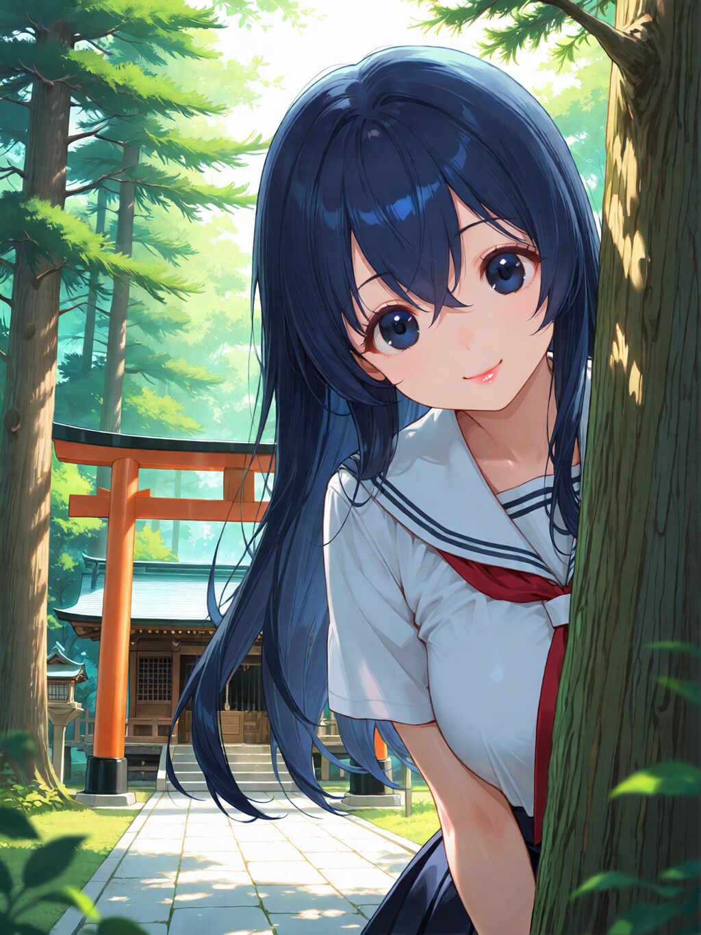 放課後、蝉時雨の森に誘われる。